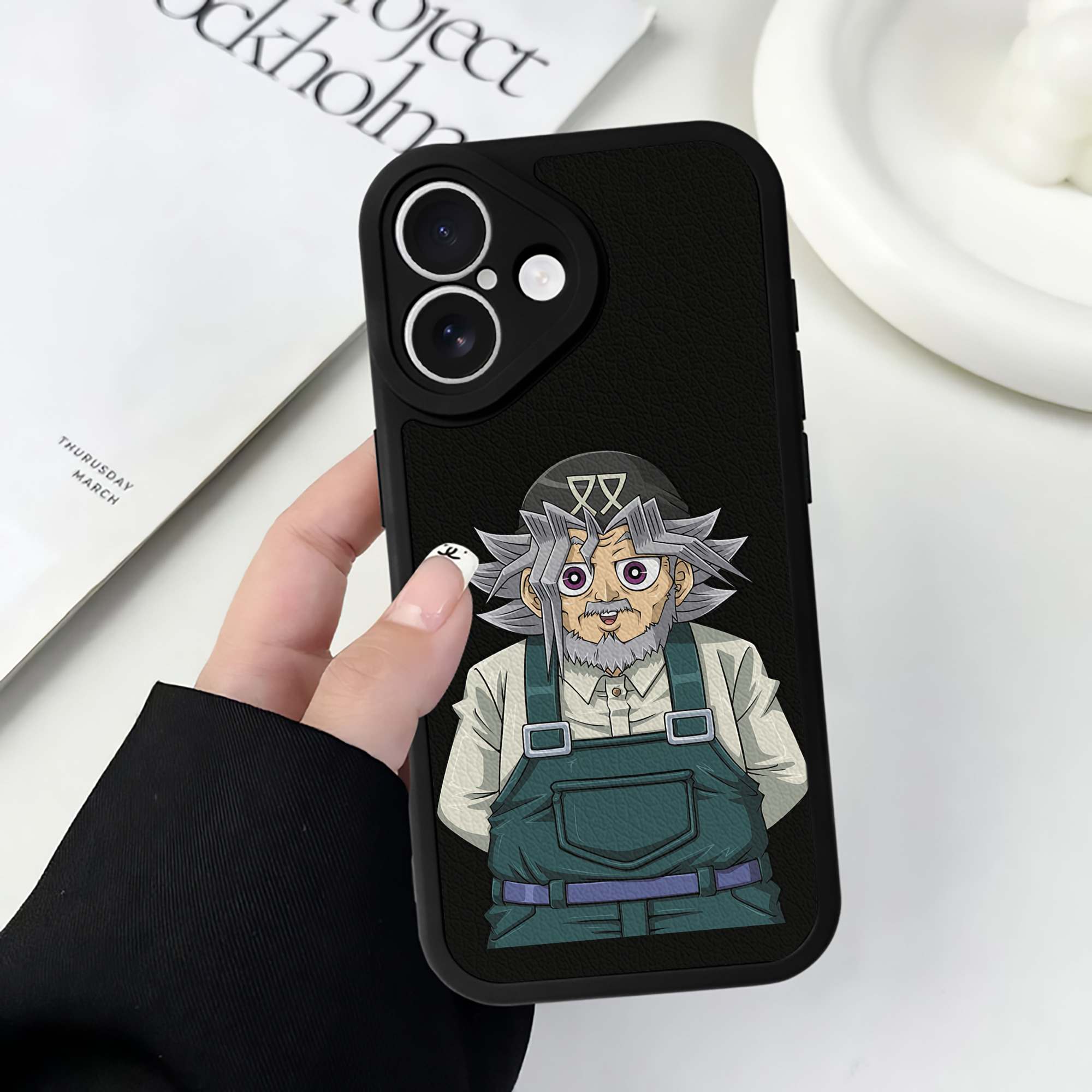 遊☆戯☆王 Yu-Gi-Oh! 【iPhone 16シリーズ対応】シリコンスマホケース（レザー調） 材質：シリコン